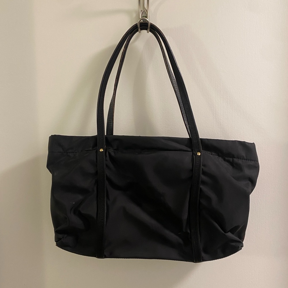 Kate Spade Womens Gold Tone Shoulder Handbag Black - Nylon/Canvas - Picture 2 of 7